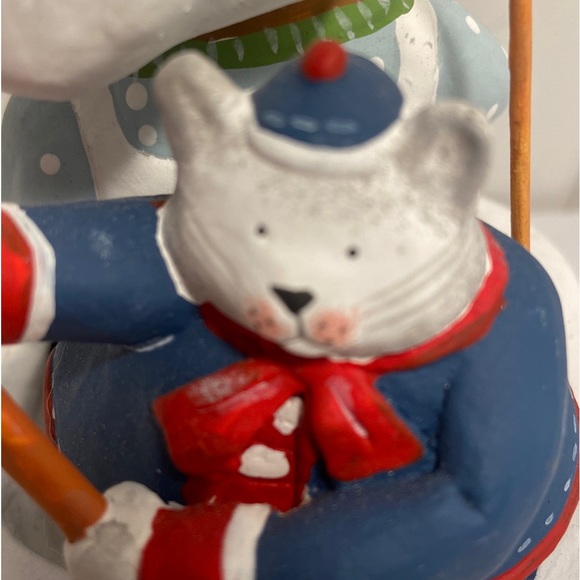 Vintage Dept 56 Storybook RUB A DUB TUB Christmas Ornament cat dog bear 2000 - Picture 3 of 16